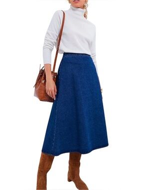 Tuckernuck Britt Skirt Denim Midi